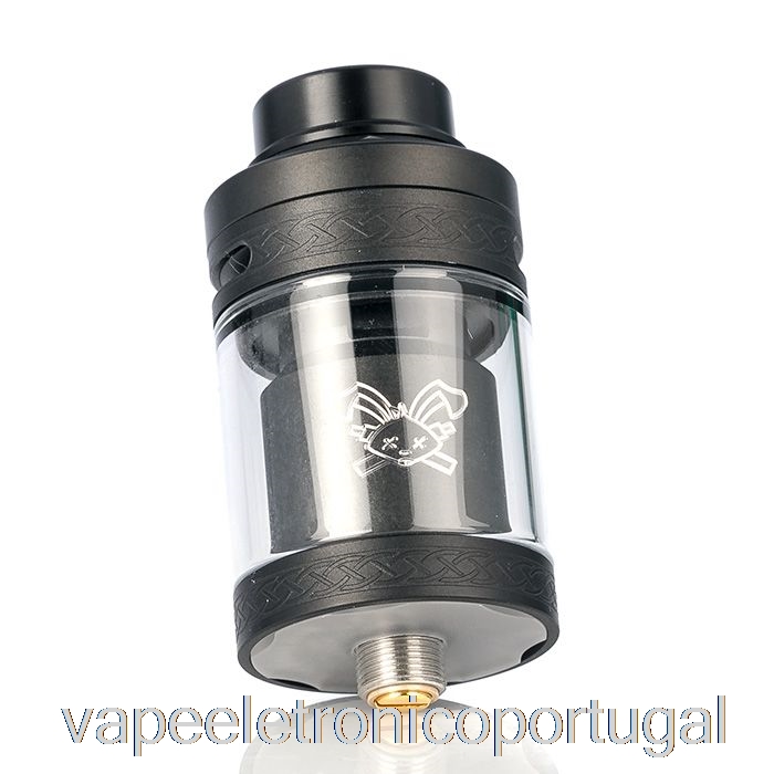 Vape Eletrônico Hellvape Dead Rabbit V2 25mm Rta Preto Fosco (logotipo Branco)